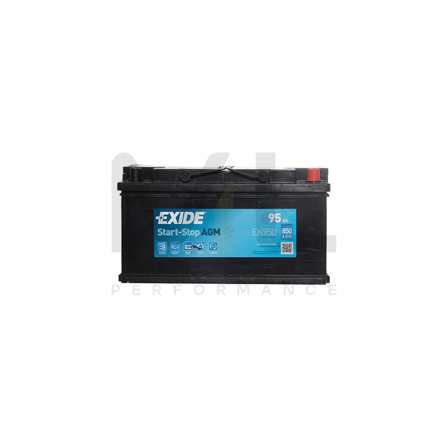 Exide AGM 019 Car Battery (850Cca) - 3 Year Guarantee | ML Performance EU Car Parts