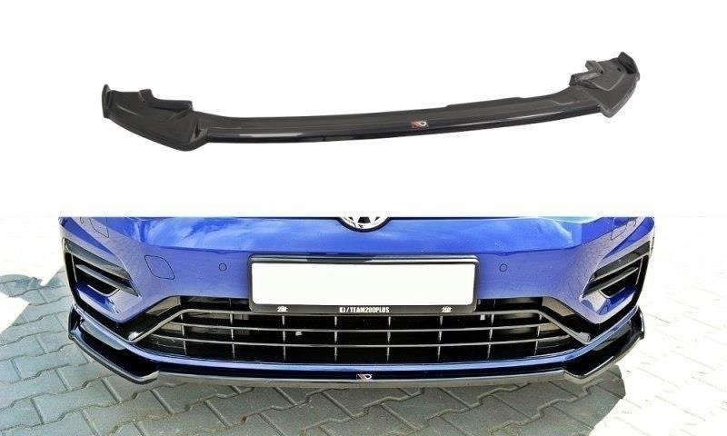 Maxton Design VW-GO-7F-R-FD2T Front Splitter V.2 Volkswagen Golf R / R-Line MK7.5 | ML Performance EU Car Parts