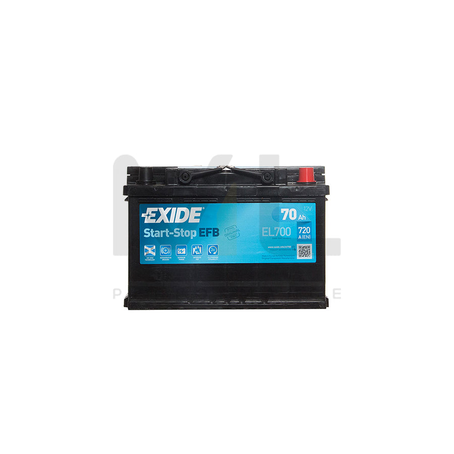 Exide EFB 096 Car Battery (EL700) - 3 year Guarantee | ML Performance EU Car Parts