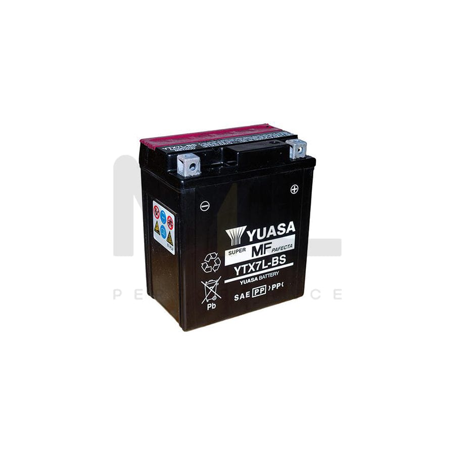 Yuasa YTX7L-BS 12v VRLA Motorbike & Motorcycle Battery | ML Performance EU Car Parts