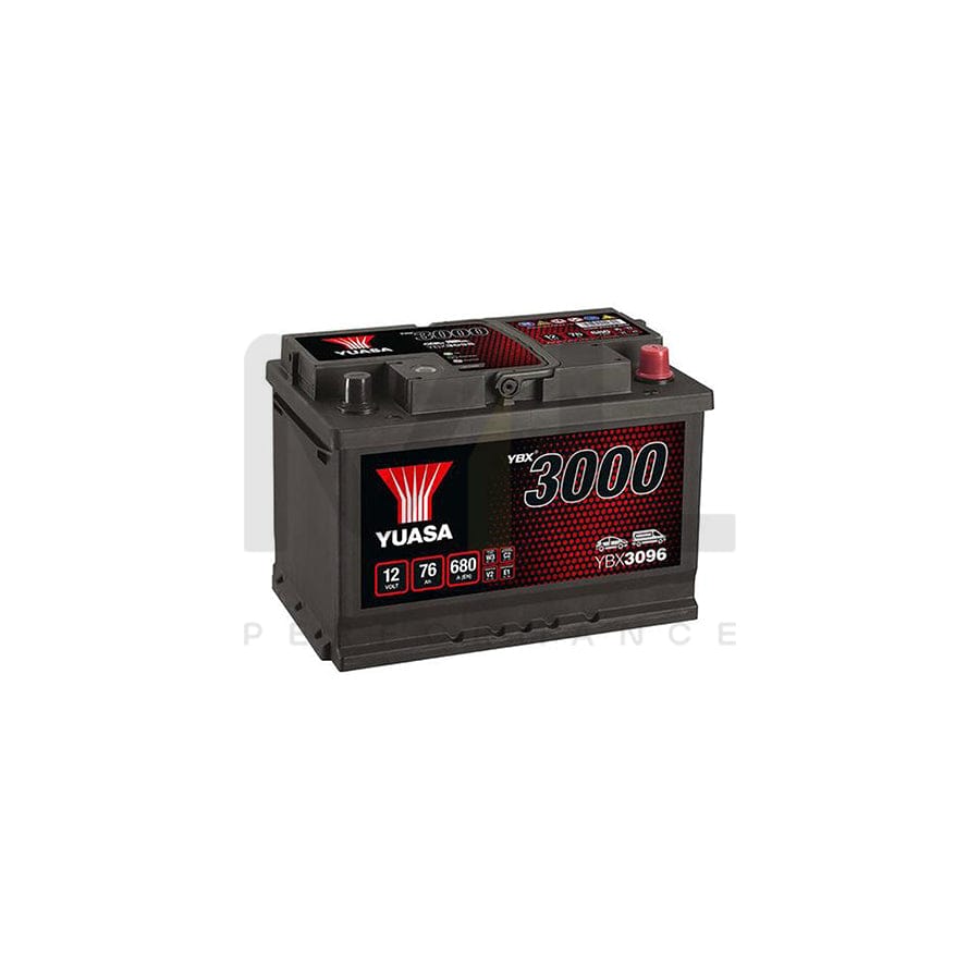 Yuasa YBX3096 12v 76Ah SMF Battery | ML Performance EU Car Parts