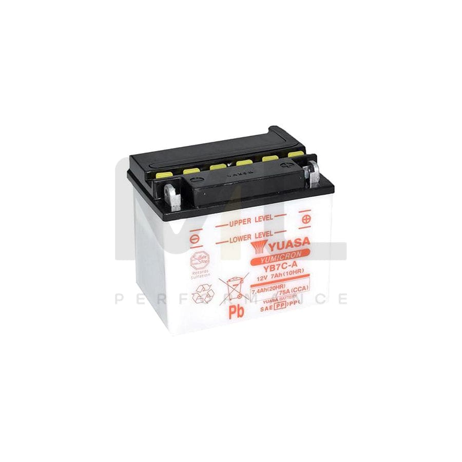 Yuasa YB7C-A 12v Motorbike & Motorcycle Battery | ML Performance EU Car Parts