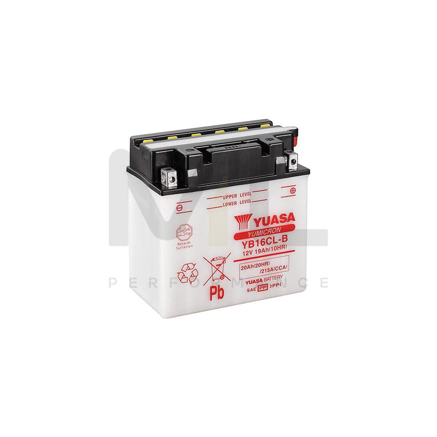 Yuasa YB16CL-B 12v Motorbike & Motorcycle Battery | ML Performance EU Car Parts