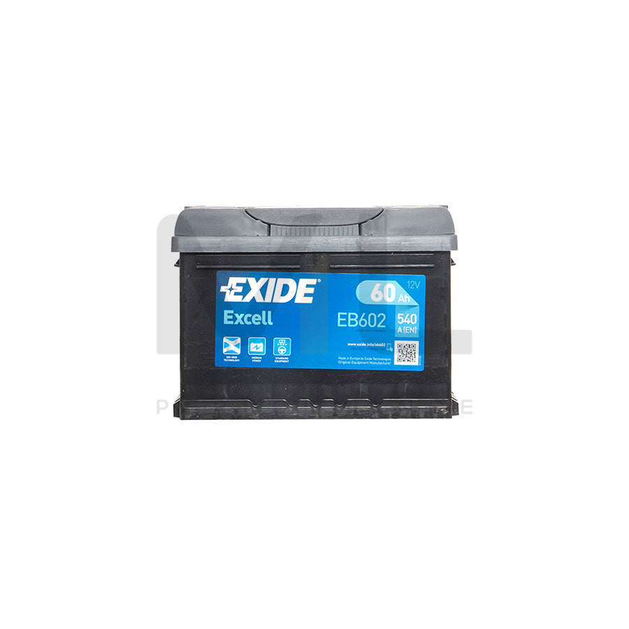 Exide Excel 075 Car Battery - 3 Year Guarantee | ML Performance EU Car Parts