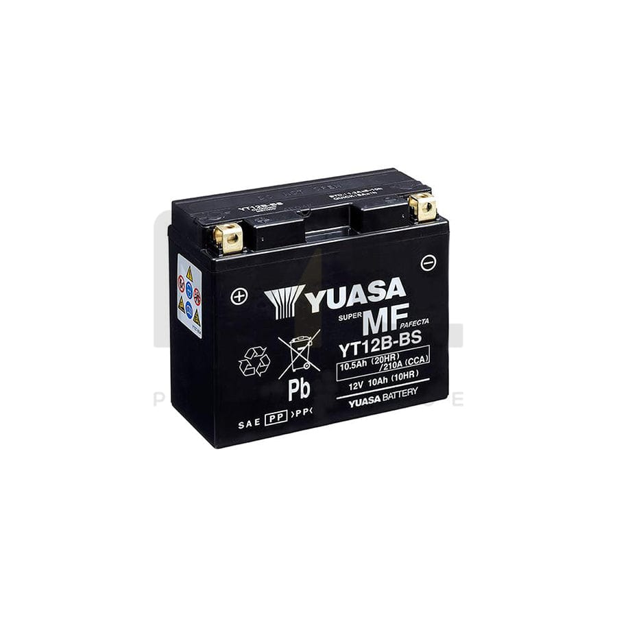 Yuasa YT12B-BS 12v VRLA Motorbike & Motorcycle Battery | ML Performance EU Car Parts