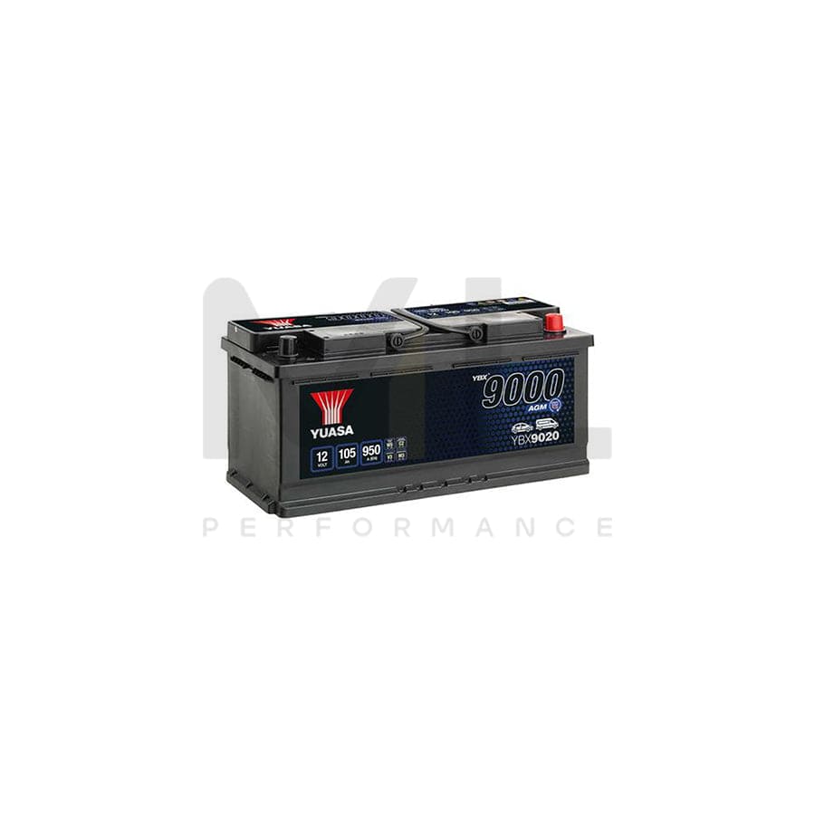 Yuasa YBX9020 12v 105Ah AGM Start Stop Plus Battery | ML Performance EU Car Parts