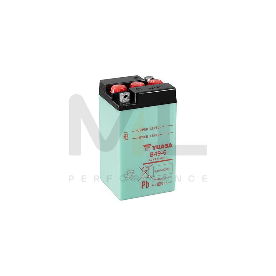 Yuasa B49-6 6v Motorbike & Motorcycle Battery | ML Performance EU Car Parts