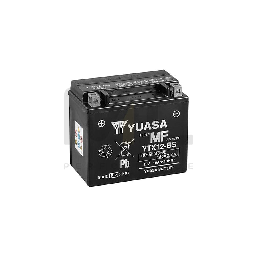 Yuasa YTX12-BS 12v VRLA Motorbike & Motorcycle Battery | ML Performance EU Car Parts