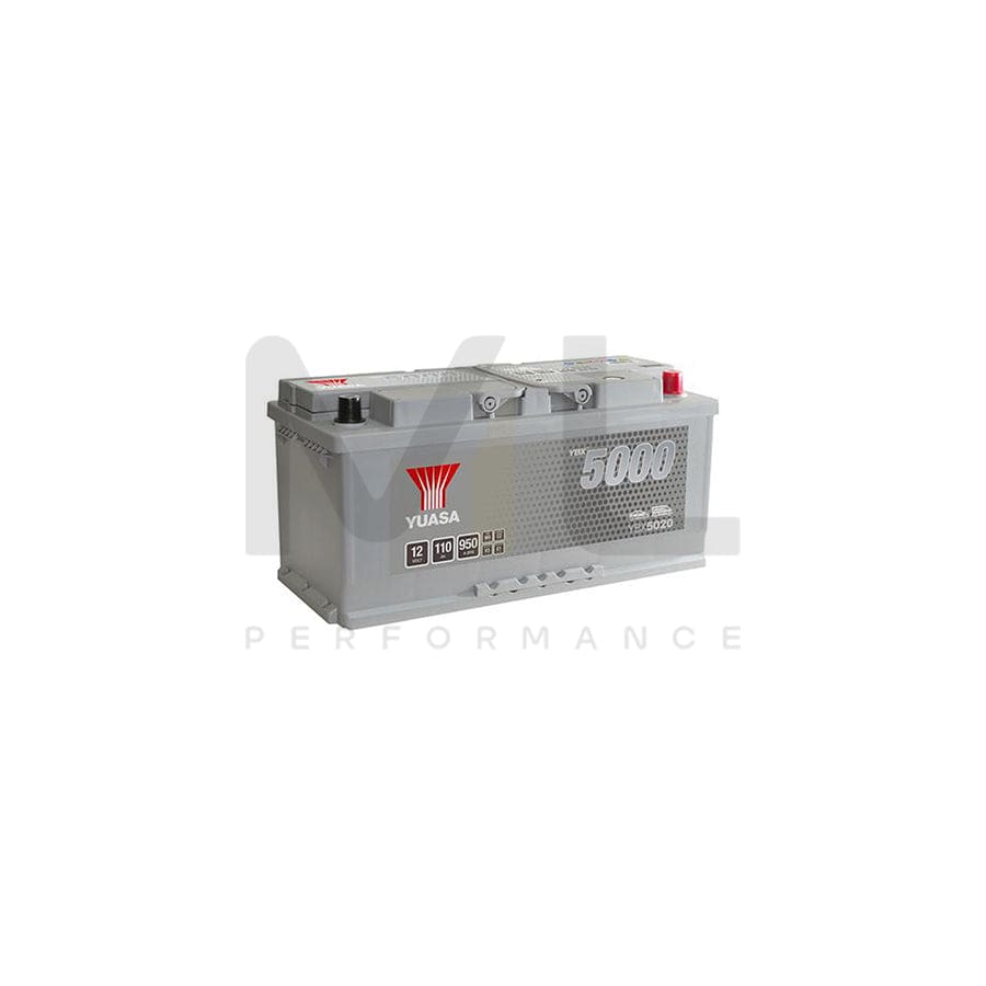 Yuasa YBX5020 12v 110Ah Silver High Performance SMF Battery | ML Performance EU Car Parts