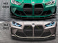 CARBON FIBER FRONT GRILL + LICENSE PLATE HOLDER BASE BMW M4 G82 / M3 G80 | ML Performance Car Parts