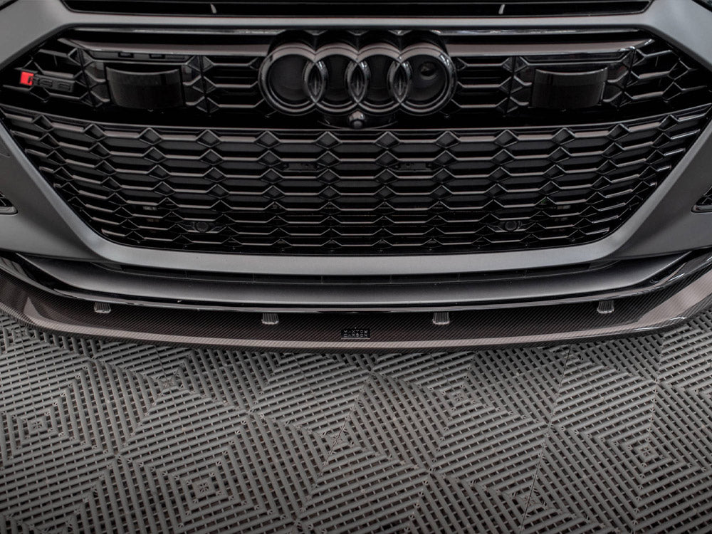 CARBON FIBER FRONT SPLITTER AUDI RS6 C8 / RS7 C8 | ML Performance Car Parts