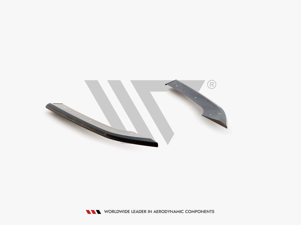 CARBON FIBER REAR SIDE SPLITTERS V.2 AUDI RS3 SEDAN 8Y | ML Performance Car Parts