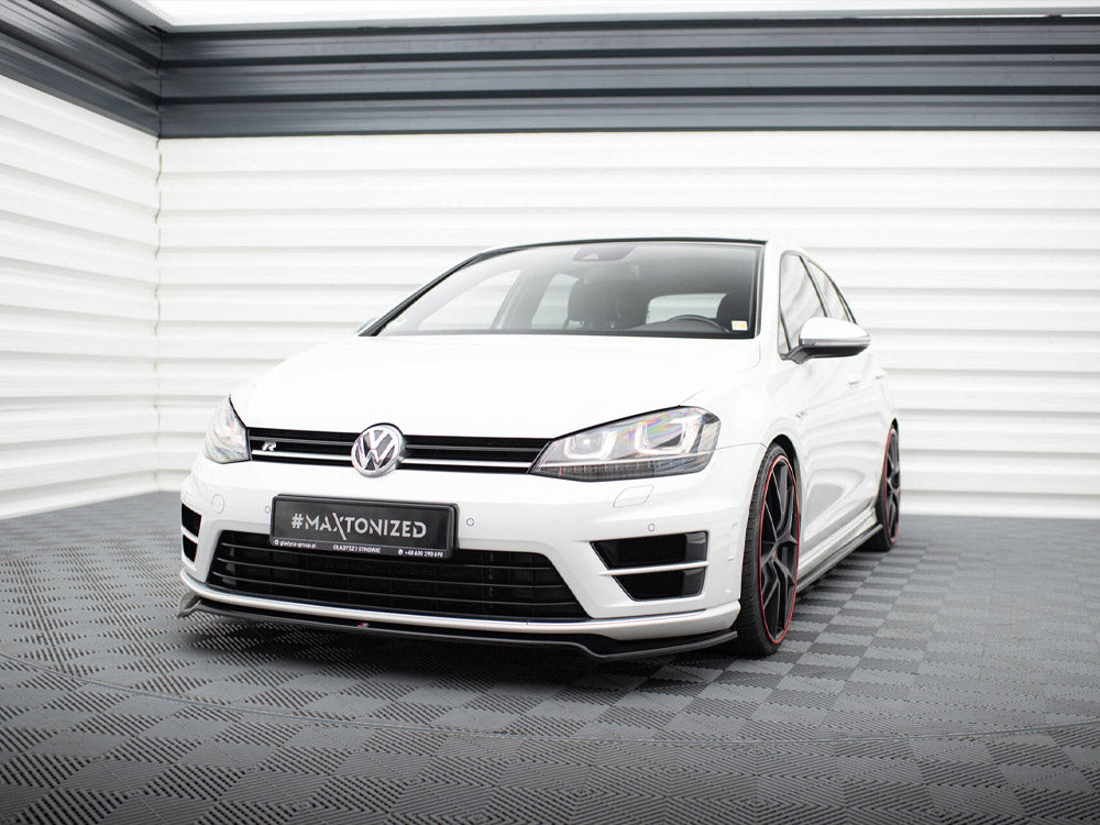 Maxton Design Volkswagen Golf R / R-Line MK7 Front Splitter V.2