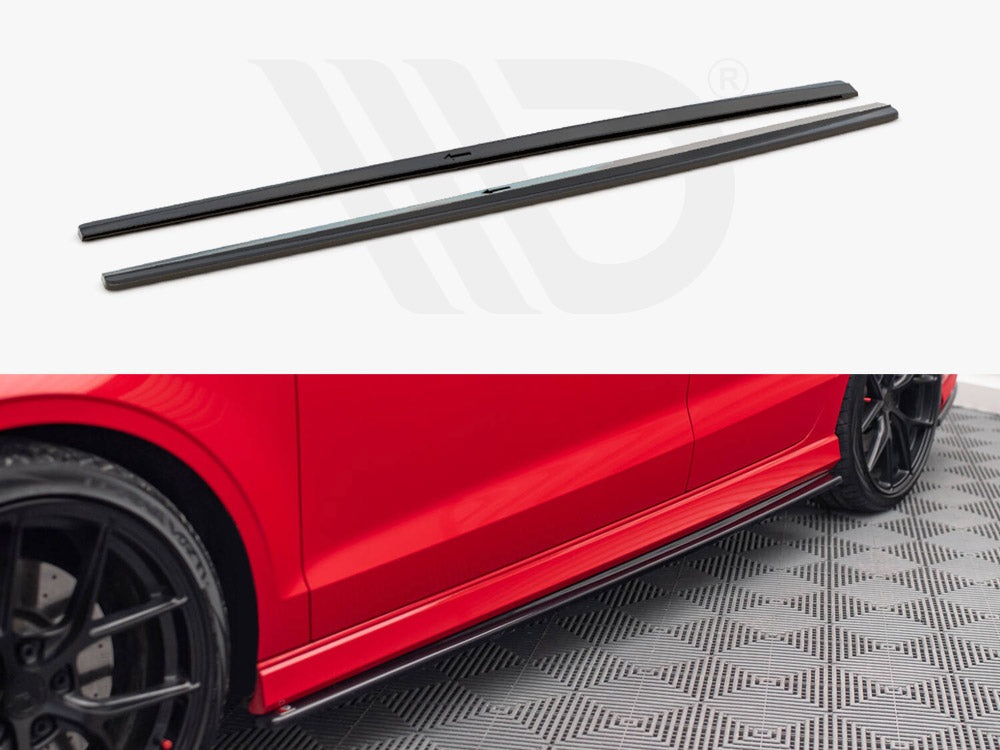 Maxton Design Audi 8V.5 Side Skirts Splitters (A3 S-Line & S3)