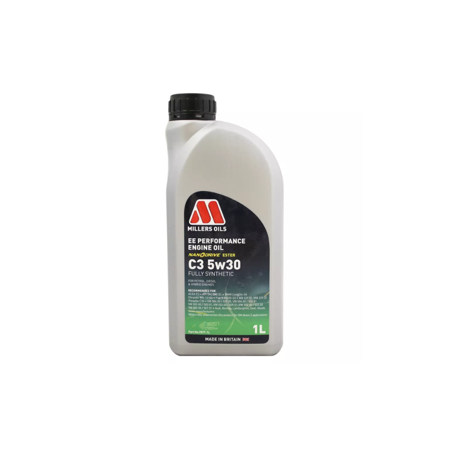 Millers Oils 7877 EE Performance C3 5W-30 Fully Synthetic Engine Oil