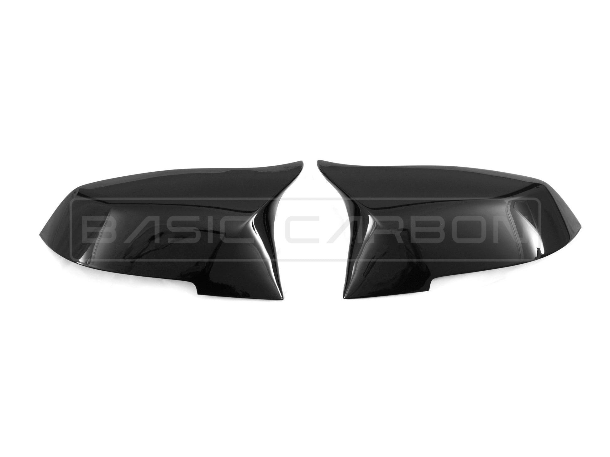 Basic Carbon BMW F20 F22 F30 F32 F87 Gloss Black Mirror Covers (Inc. M135i, M235i, 335i & M2) - ML Performance EU