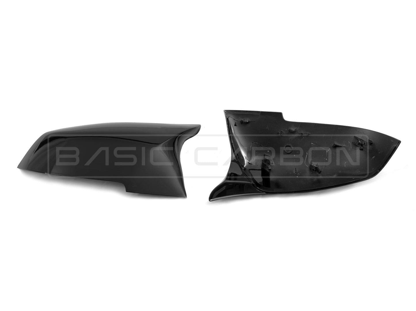 Basic Carbon BMW F20 F22 F30 F32 F87 Gloss Black Mirror Covers (Inc. M135i, M235i, 335i & M2)