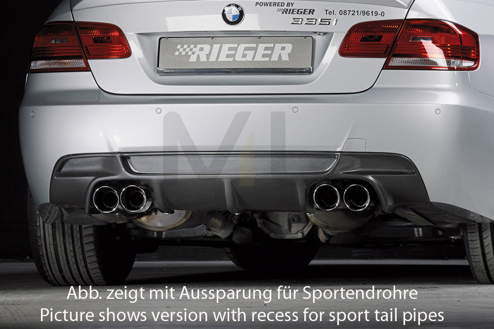 Rieger 00099859 BMW 3 Series E92 E93 Rear Diffuser 1 | ML Performance EU Car Parts