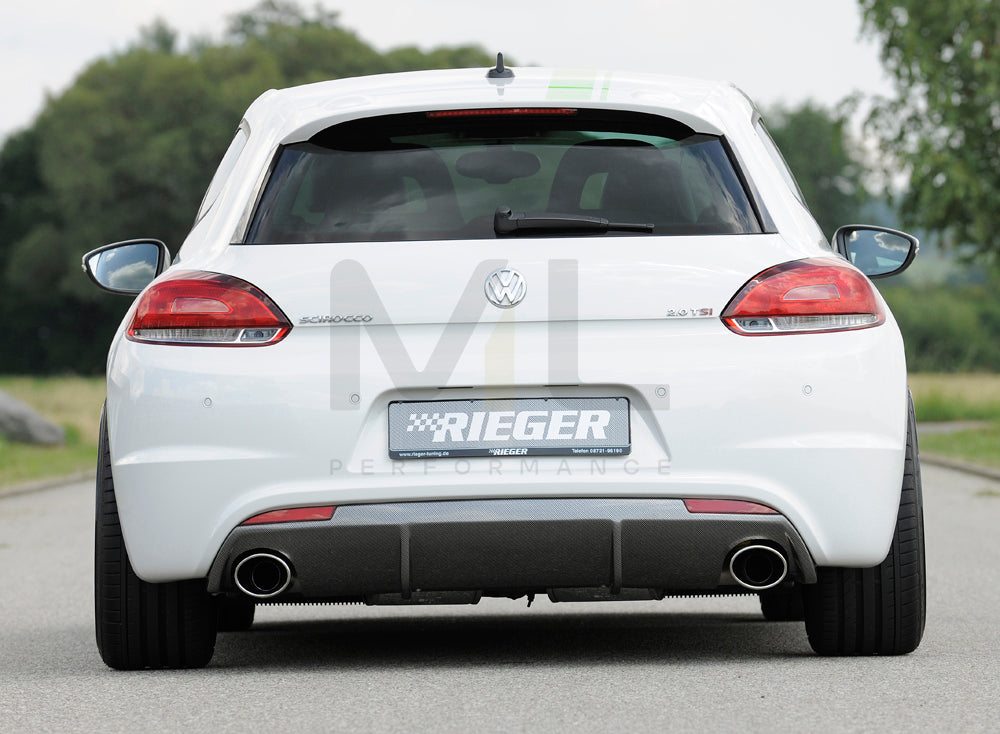 Rieger 00099281 VW 13 Scirocco R Rear Diffuser 2 | ML Performance EU Car Parts