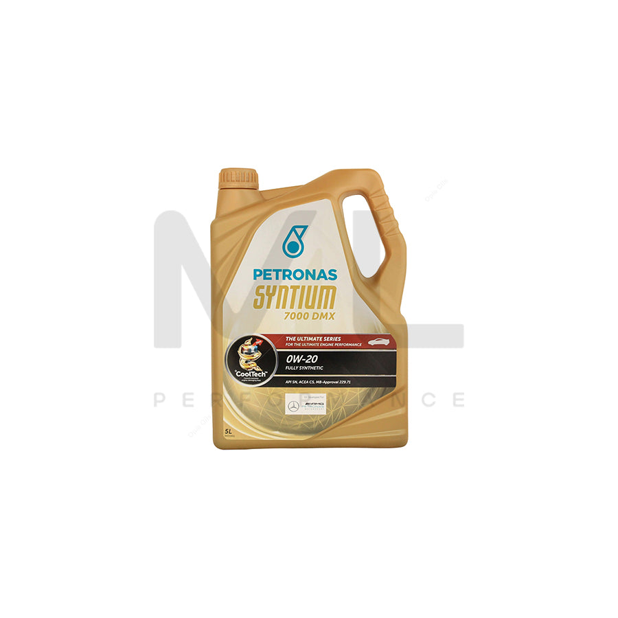 PETRONAS Syntium 7000 DMX 0W-20 Fully Synthetic Car Engine Oil 5l | Engine Oil | ML Car Parts UK | ML Performance