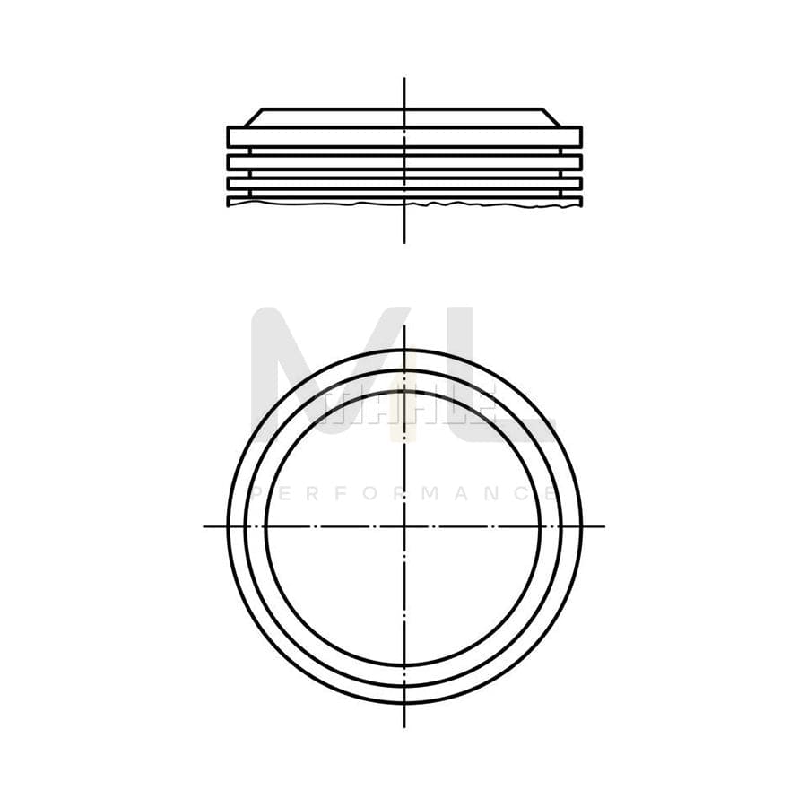 MAHLE ORIGINAL 039 09 00 Piston for PEUGEOT 304 76,0 mm, without cooling duct | ML Performance Car Parts