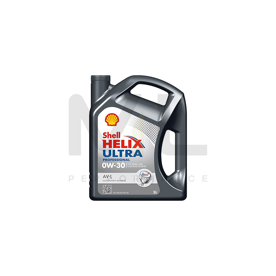 Shell Helix Ultra Professional AV-L Engine Oil - 0W-30 - 5Ltr Engine Oil ML Performance UK ML Car Parts