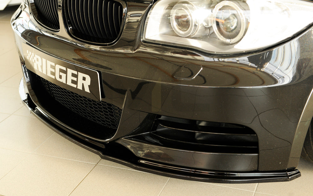 Rieger 00088124 BMW 1 Series E82 E88 Front Splitter 4 | ML Performance EU Car Parts