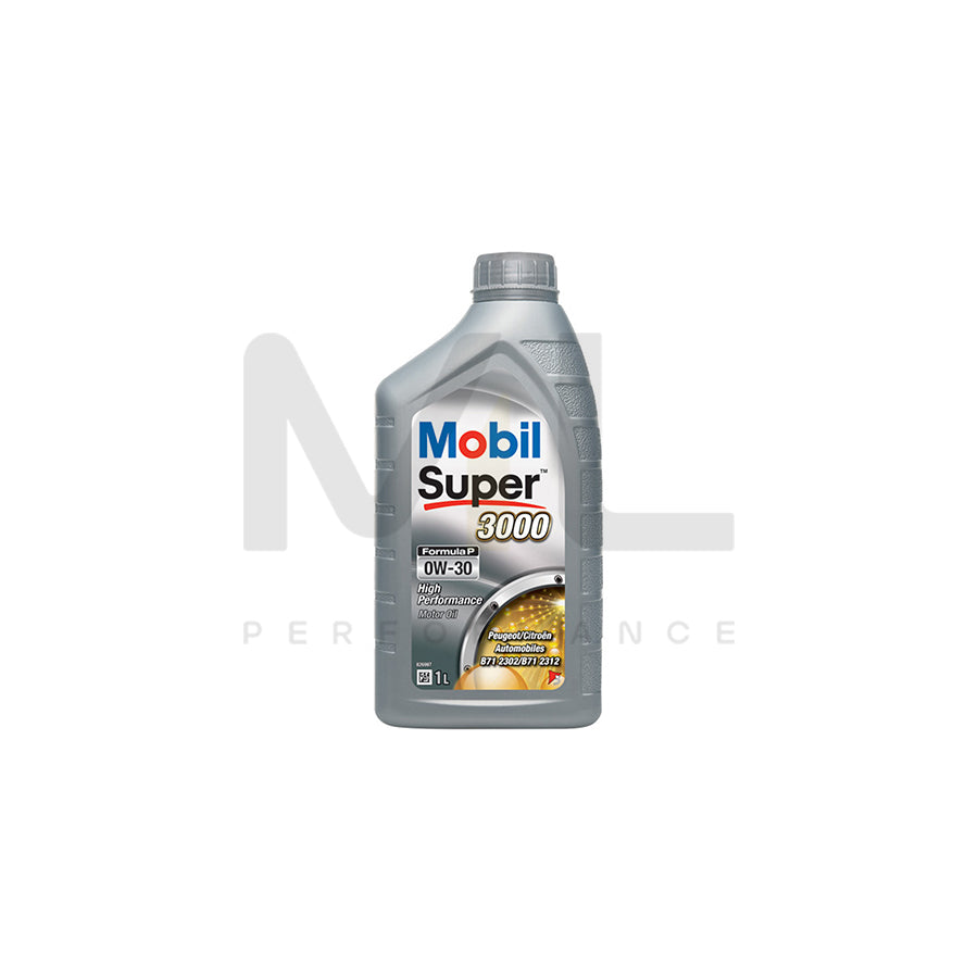 Mobil Super 3000 Formula P Engine Oil - 0W-30 - 1Ltr Engine Oil ML Performance UK ML Car Parts