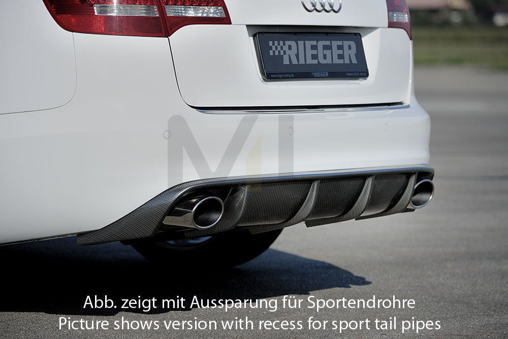 Rieger 00099226 Audi 4F A6 Rear Diffuser 3 | ML Performance EU Car Parts