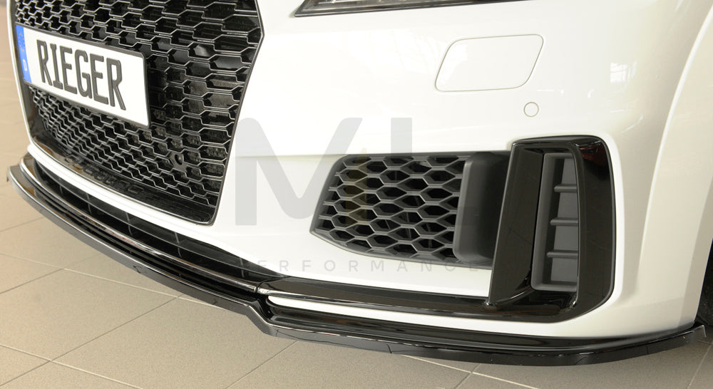 Rieger 00088188 Audi 8J-FV 8S Front Splitter (TT & TTS) 4 | ML Performance EU Car Parts