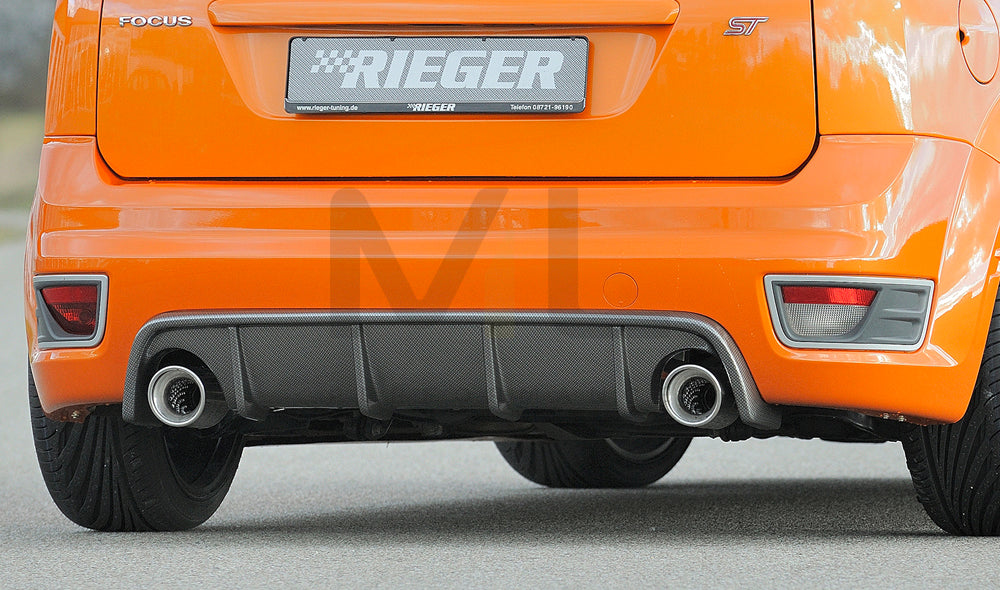 Rieger 00099252 Ford Focus 2 ST Rear Diffuser 1 | ML Performance EU Car Parts