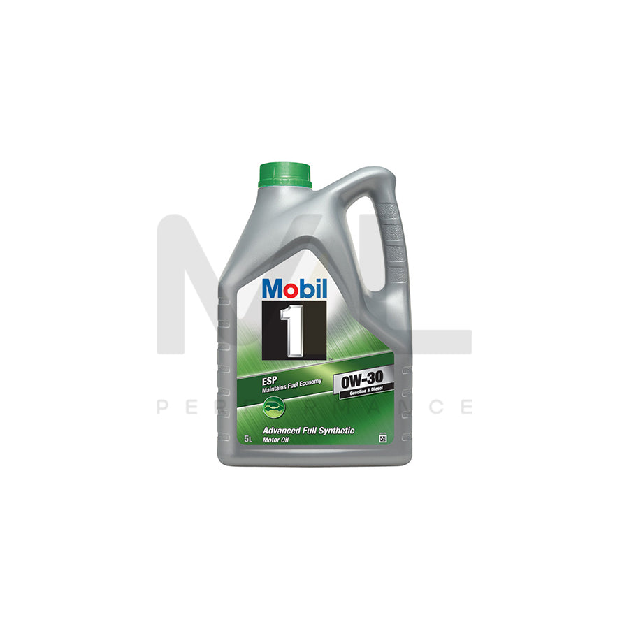 Mobil 1 ESP Engine Oil - 0W-30 - 5Ltr Engine Oil ML Performance UK ML Car Parts