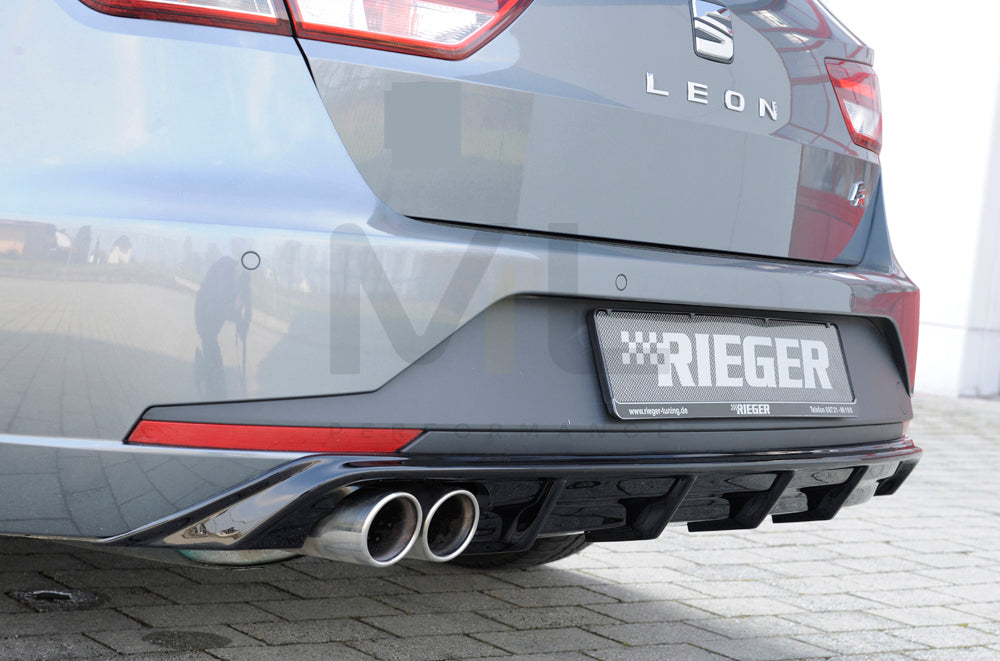 Rieger 00088103 SEAT 5F Leon FR Rear Diffuser 1 | ML Performance EU Car Parts