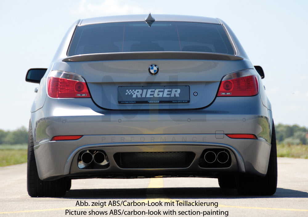 Rieger 00099547 BMW 5 Series E60 Rear Diffuser 4 | ML Performance EU Car Parts