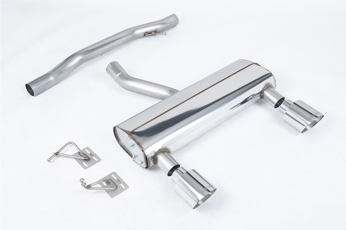 MillTek SSXAU1042 Audi TT Non-Resonated Cat-Back Exhaust with Polished GT-115 Tips