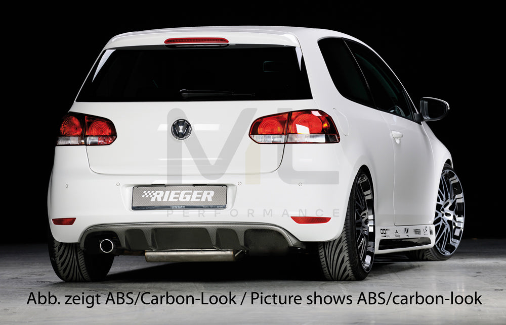 Rieger 00059510 VW Mk6 Golf Rear Diffuser 2 | ML Performance EU Car Parts