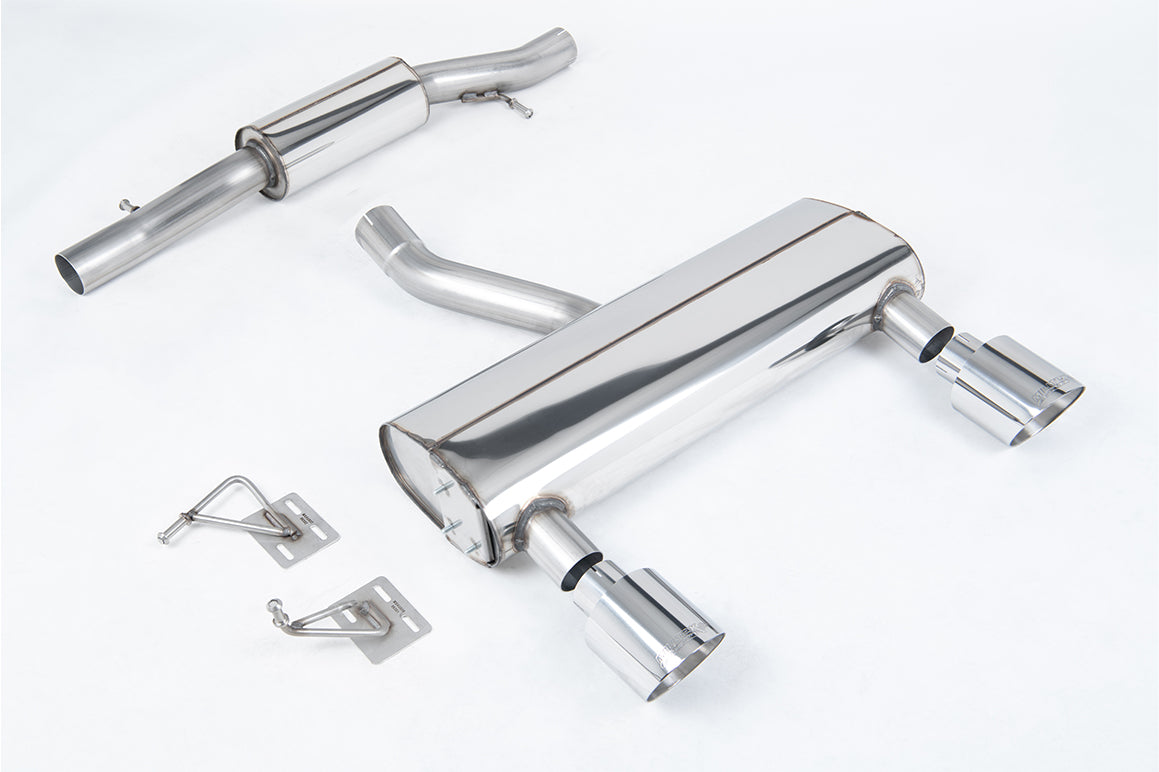 MillTek SSXAU1036 Audi TT Resonated Cat-Back Exhaust with Polished GT-115 Tips