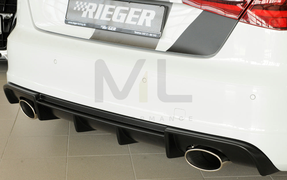 Rieger 00056806 Audi 8V Rear Diffuser (A3 & S3) 2 | ML Performance EU Car Parts