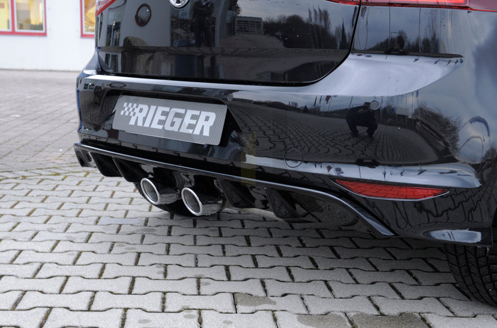 Rieger 00088102 VW Mk7-Line Golf R Rear Diffuser 3 | ML Performance EU Car Parts