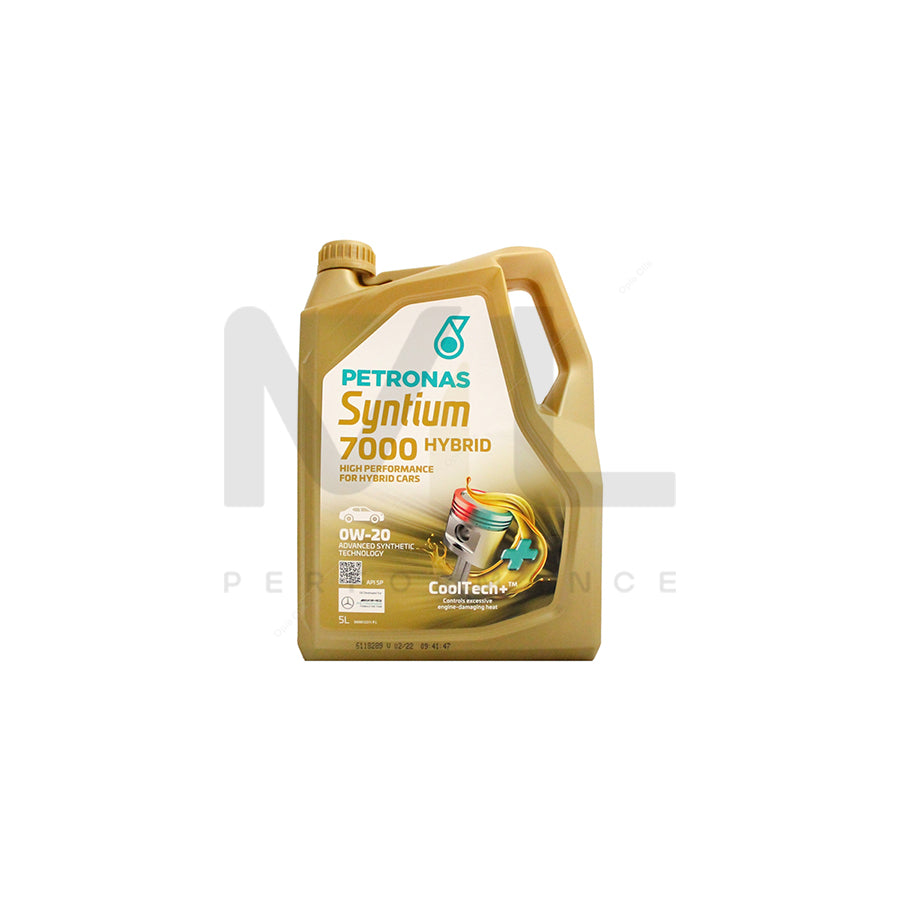 PETRONAS Syntium 7000 Hybrid 0W-20 Fully Synthetic Car Engine Oil 5l | Engine Oil | ML Car Parts UK | ML Performance