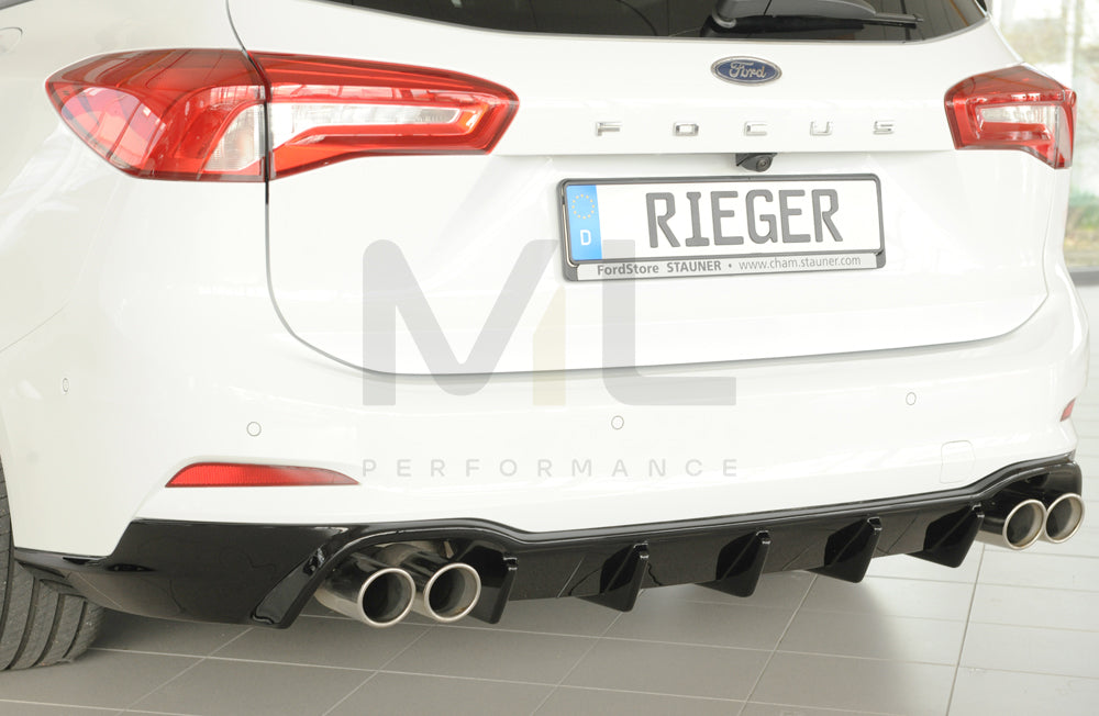 Rieger 00088239 Ford DEH Focus 4 Rear Diffuser (Inc. Focus 4 ST) 5 | ML Performance EU Car Parts