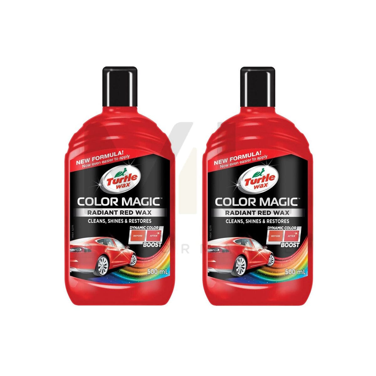 Turtle Wax Color Magic Red Car Polish 2 X 500 Ml