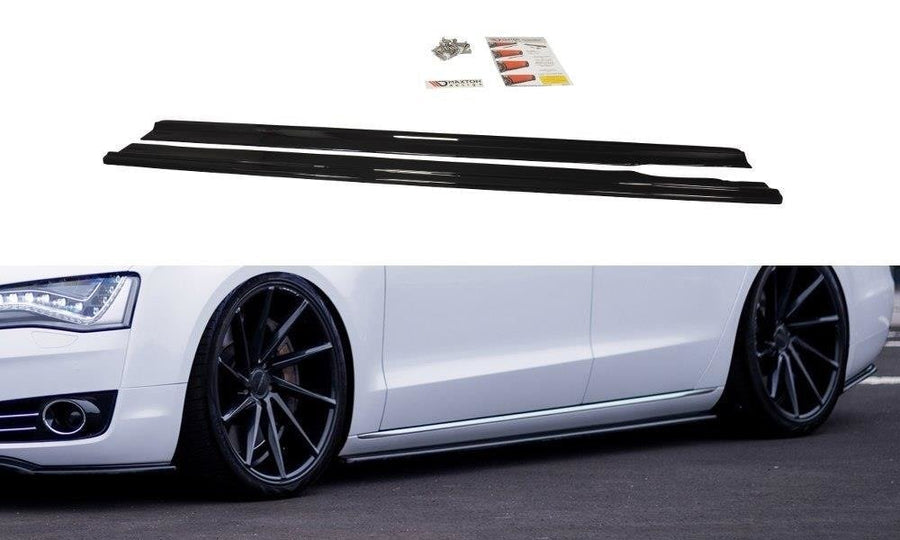 Maxton Design AU-A8-D4-SD1T Side Skirts Diffusers Audi A8 D4 | ML Performance UK Car Parts