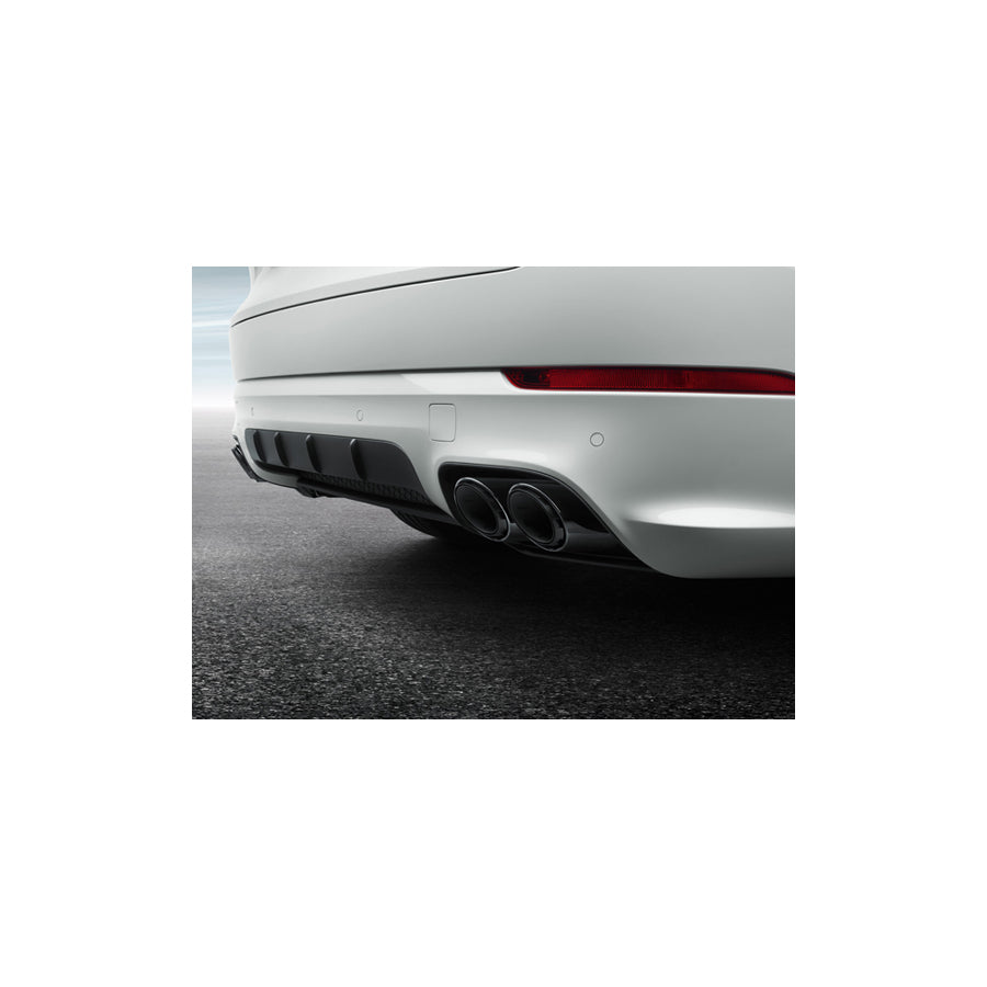 Genuine Porsche Sports Exhaust Tail Pipes, In Black Porsche 9Ya Cayenne E-Hybrid | ML Performance EU Car Parts