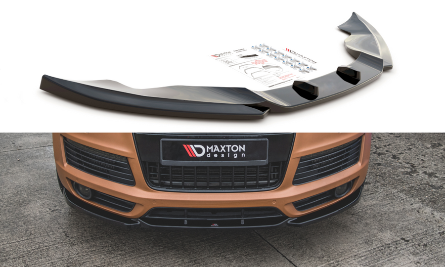 Maxton Design AU-Q7-1-SLINE-FD1T Front Splitter Audi Q7 S-Line MK1 | ML Performance EU Car Parts