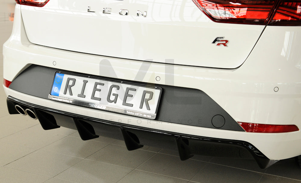 Rieger 00088134 SEAT 5F Leon FR Rear Diffuser 5 | ML Performance EU Car Parts