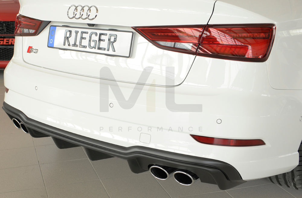 Rieger 00056825 Audi 8V S3 Rear Diffuser 7 | ML Performance EU Car Parts