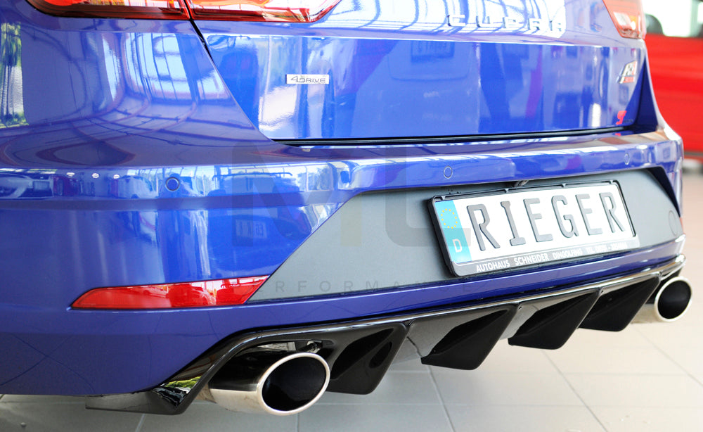 Rieger 00088229 SEAT 5F Leon Cupra Rear Diffuser 2 | ML Performance EU Car Parts