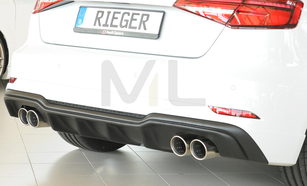 Rieger 00056822 Audi 8V A3 Rear Diffuser 2 | ML Performance EU Car Parts