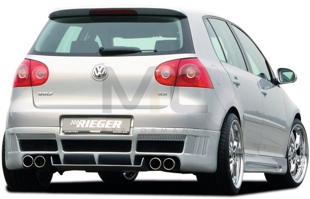 Rieger 00059328 VW Mk5 Golf Rear Diffuser 4 | ML Performance EU Car Parts